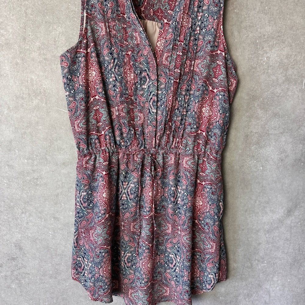 GAP Red and Blue Paisley dress.